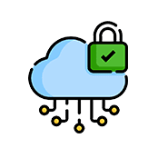 Cloud security icon