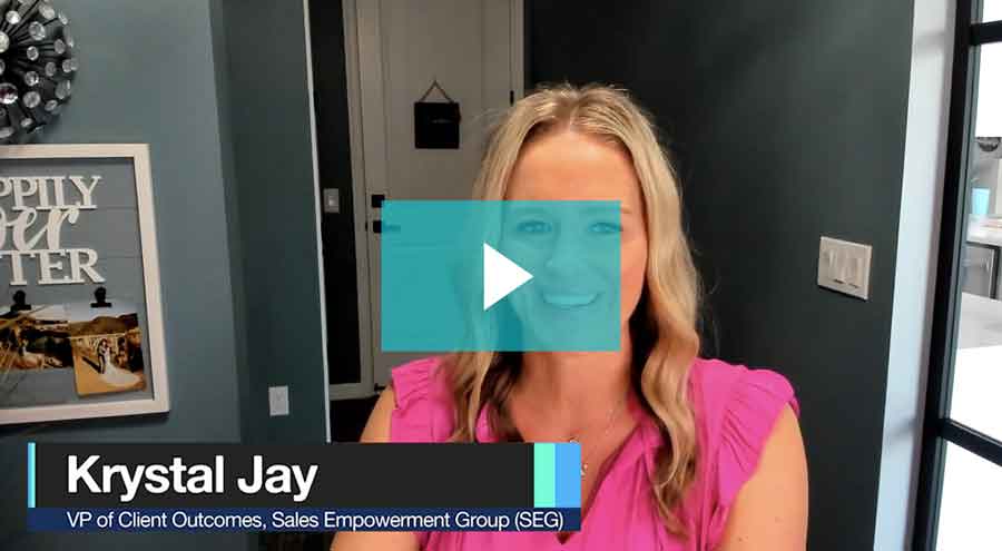 Krystal Jay, VP of Client Outcomes, Sales Empowerment Group (SEG) Video Testimonial