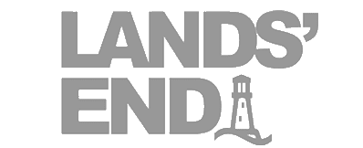 Lands End black and white customer logo