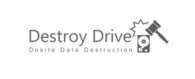 Destroy Drive black and white customer logo
